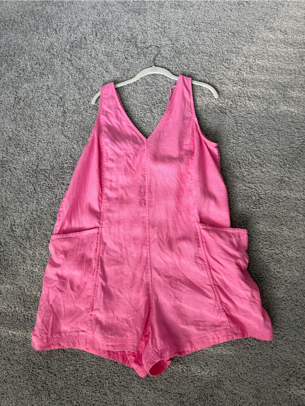 Athleta 100% Linen Retreat Romper